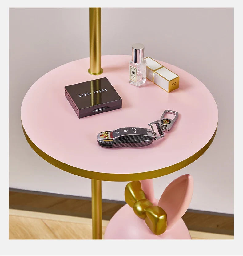 Afralia™ Resin Floor Lamp with Round Table for Children's Room and Study