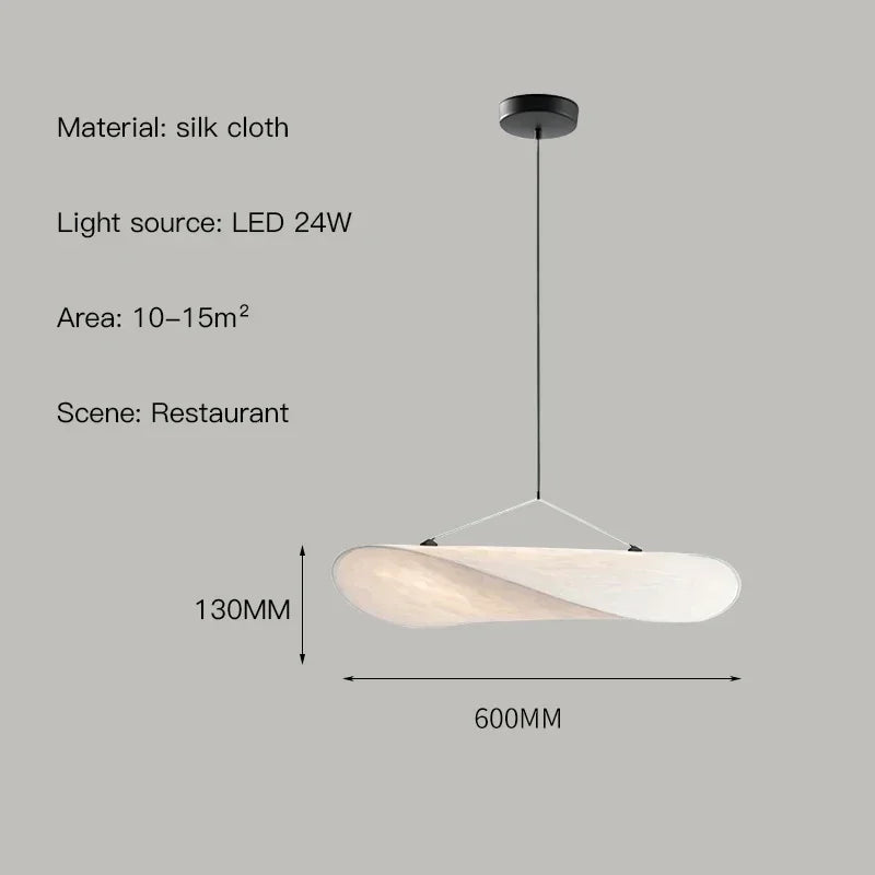 Afralia™ Scandinavian Wabi Sabi White Pendant Lamp, LED Chandelier for Home Decor