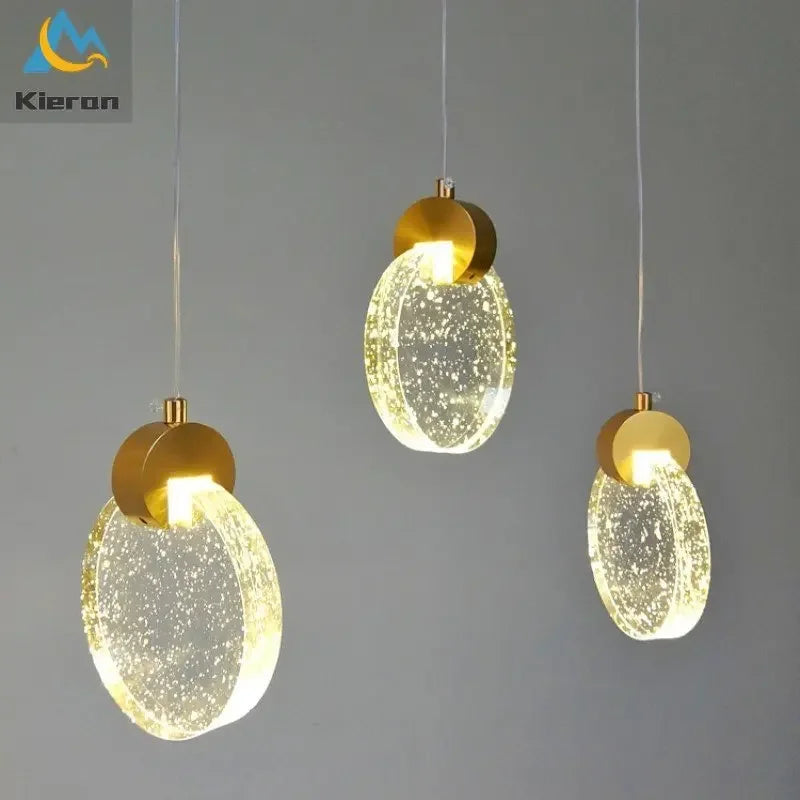 Afralia™ Crystal LED Chandelier: Modern 5head Highlight for Bedroom, Bar, Study Room Decor
