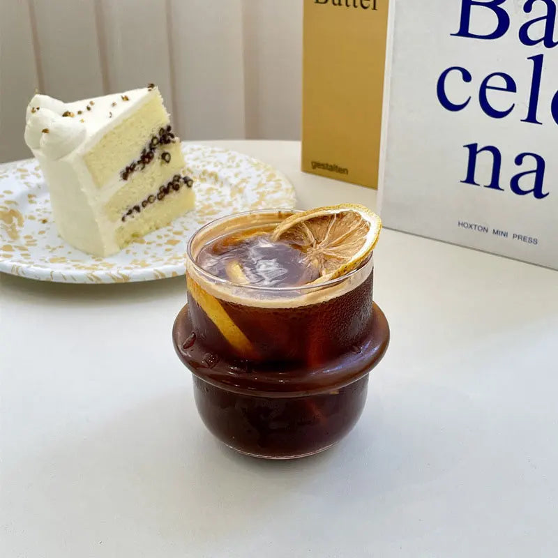 Afralia™ Cap Glass Cup: Versatile High Borosilicate Coffee Mug for Cappuccino, Wine, Cocktails