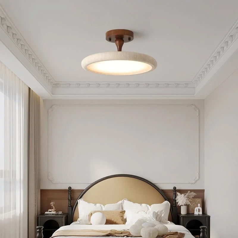 Afralia™ Yellow Cave Stone LED Ceiling Lamp for Restaurant Living Room Decor