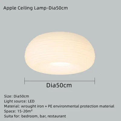 Afralia™ Minimalist Eco-Friendly PE Ceiling Pendant Light for Kitchen Dining Bedroom