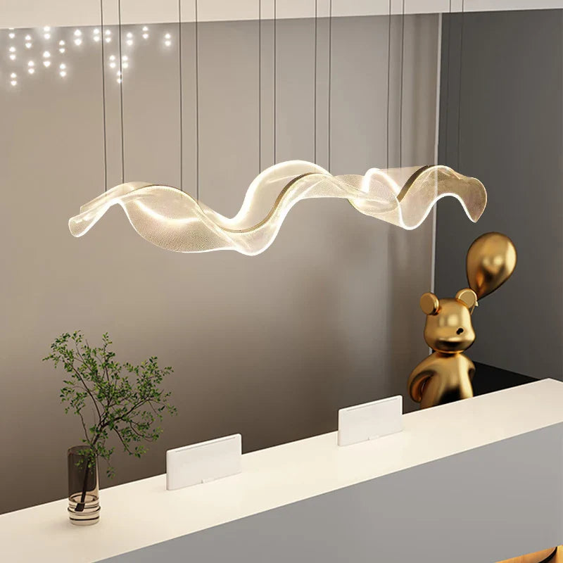 Afralia™ Modern LED Chandelier - Stylish Lighting Fixture for Dining Room and Bar