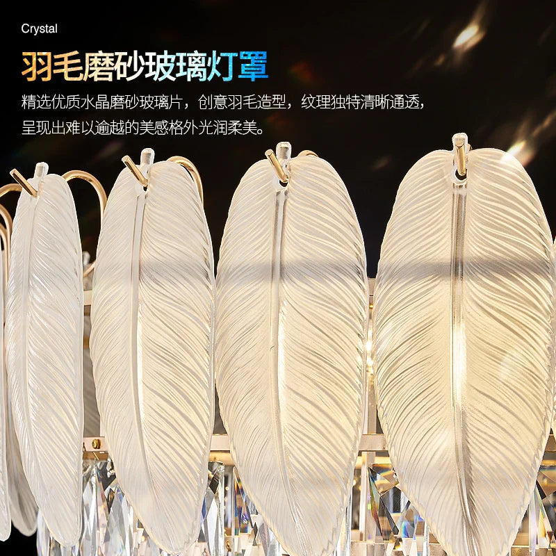 Afralia™ Luxury Crystal Chandelier: Modern Elegance for Living Room, Hall, Restaurant Lighting