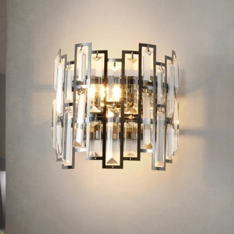 Afralia™ Crystal LED Wall Lamp: Modern Luxury Lighting for Living Room, Bedroom, Study