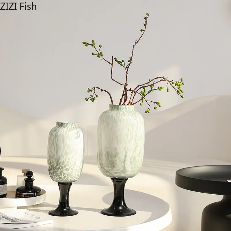 Afralia™ Color Dot Glass Vase: Creative Desk Decor & Flower Pot