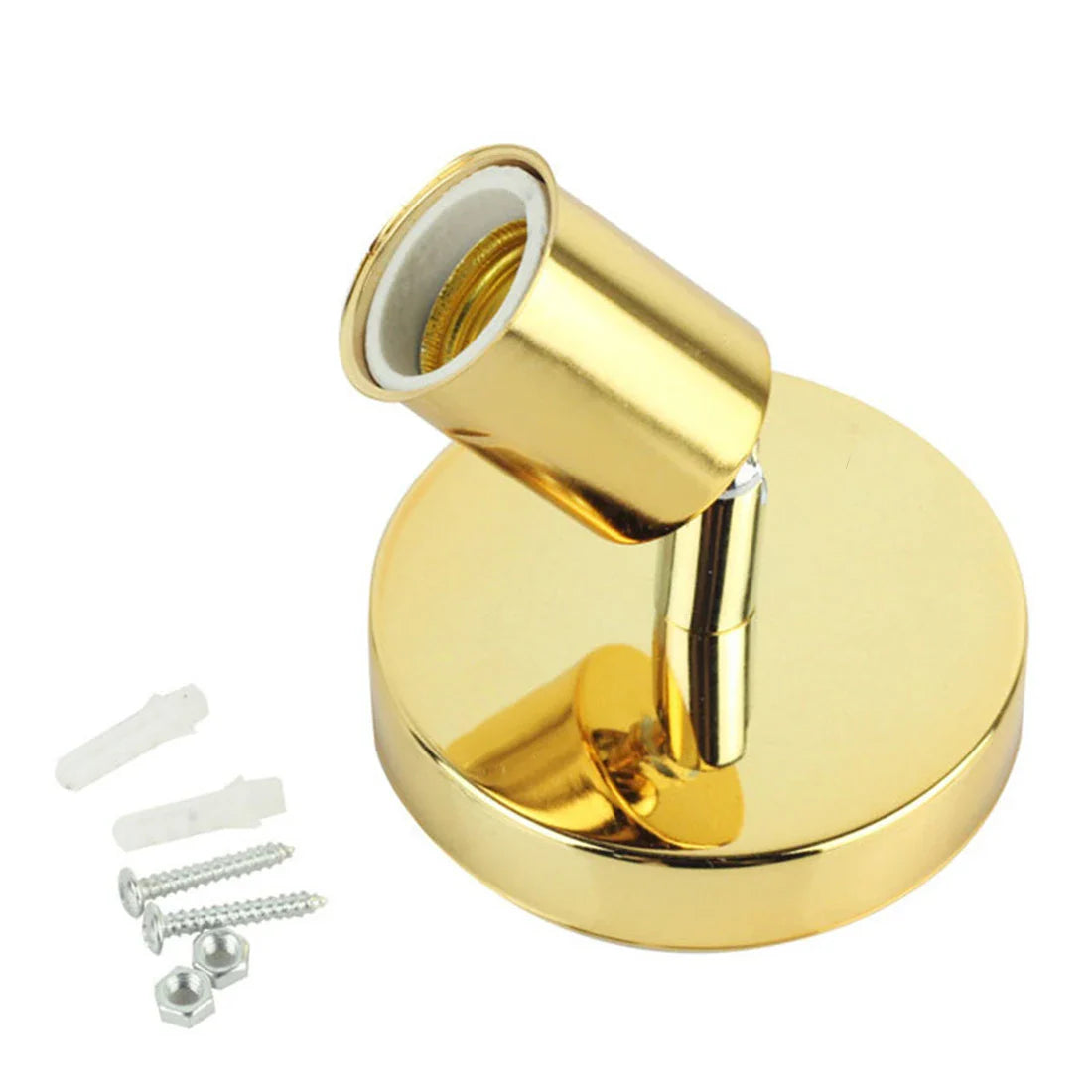 Afralia™ Metal Wall Lamp Base Socket Holder for Edison Incandescent Light Bulb