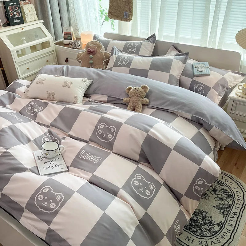 Afralia™ Nordic Mix Color Bedding Sets - Soft, Non-Fading Duvet Cover Set for Adults