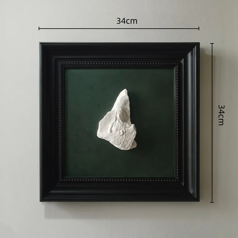 Afralia™ Stereo Abstract Figure Relief Sculpture Wall Decor Frame