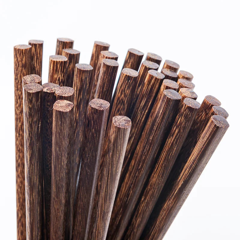 Afralia™ Healthy Wood Chopsticks Set for Sushi, Reusable Household Tableware