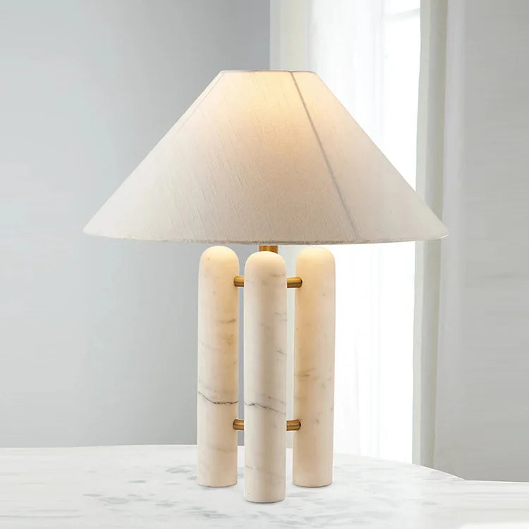 Afralia™ Nordic Marble Table Lamp - Modern Light Luxury Design for Living Room & Bedroom