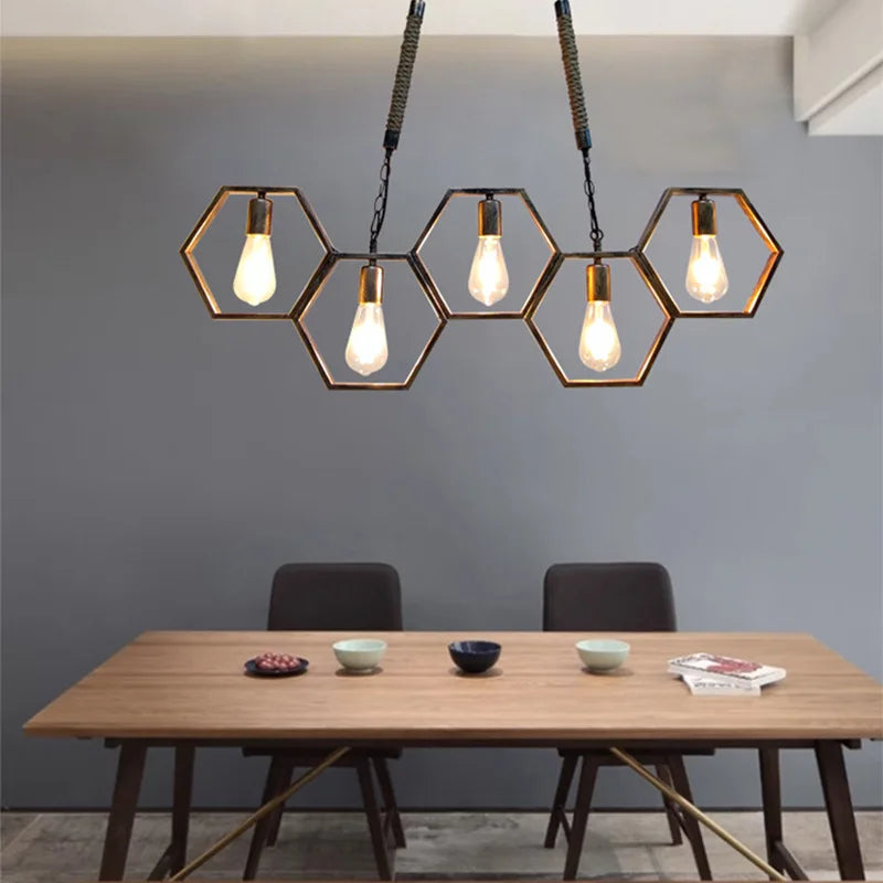 Afralia™ Industrial Style Pendant Light for Bar, Restaurant - Retro Creative Personality