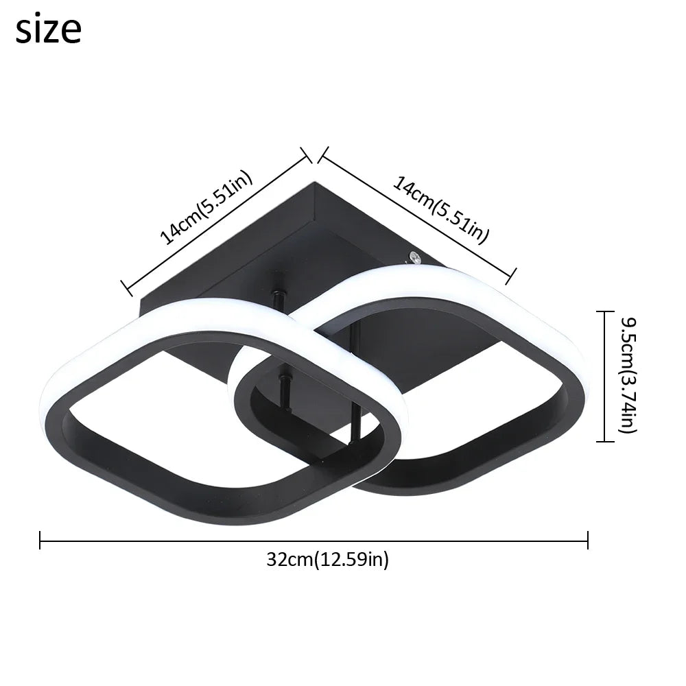 Afralia™ Acrylic LED Ceiling Lamp: Modern Home Decor Lighting for Bedroom, Corridor, Balcony