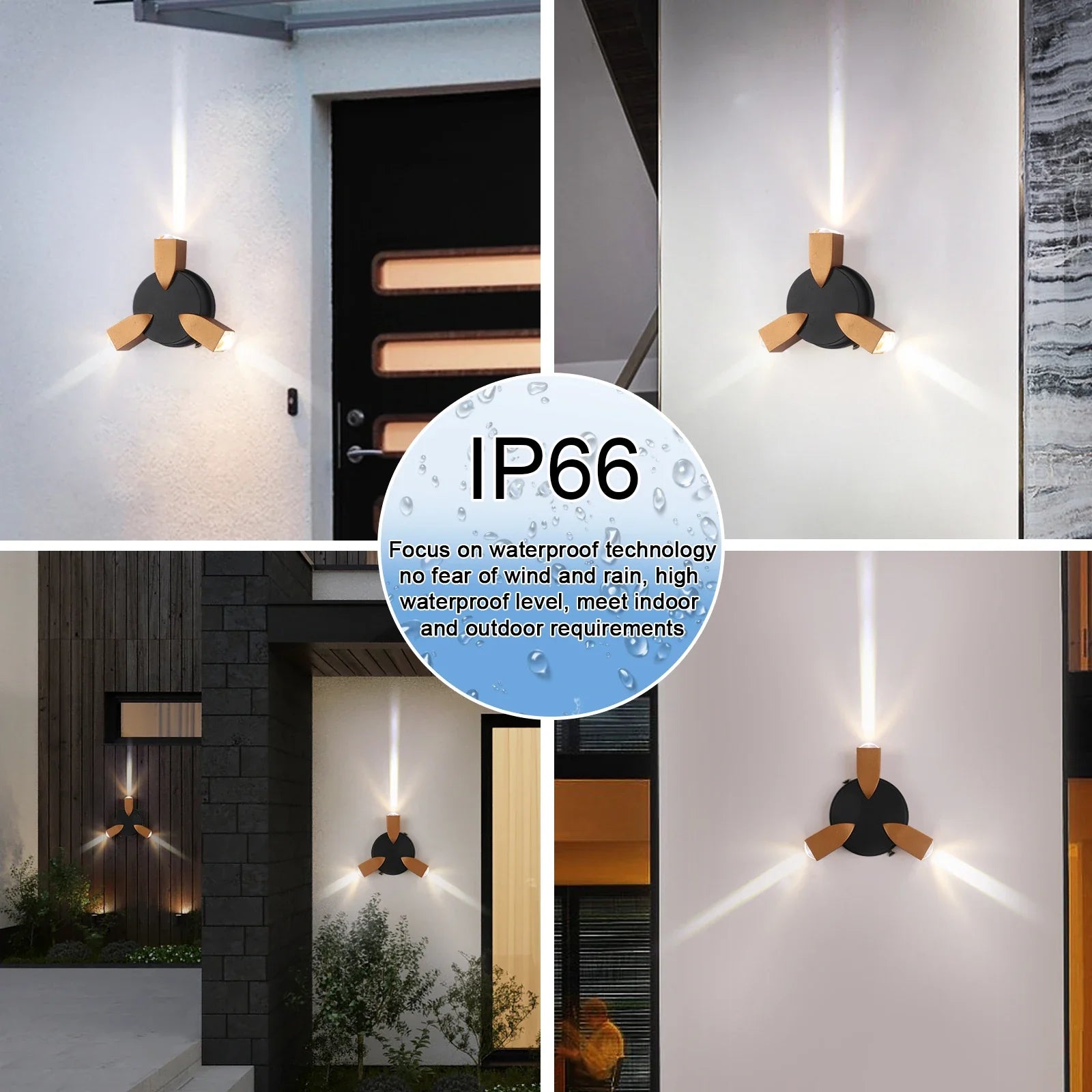 Afralia™ Waterproof LED Wall Light Fixture for Indoor and Outdoor Decor