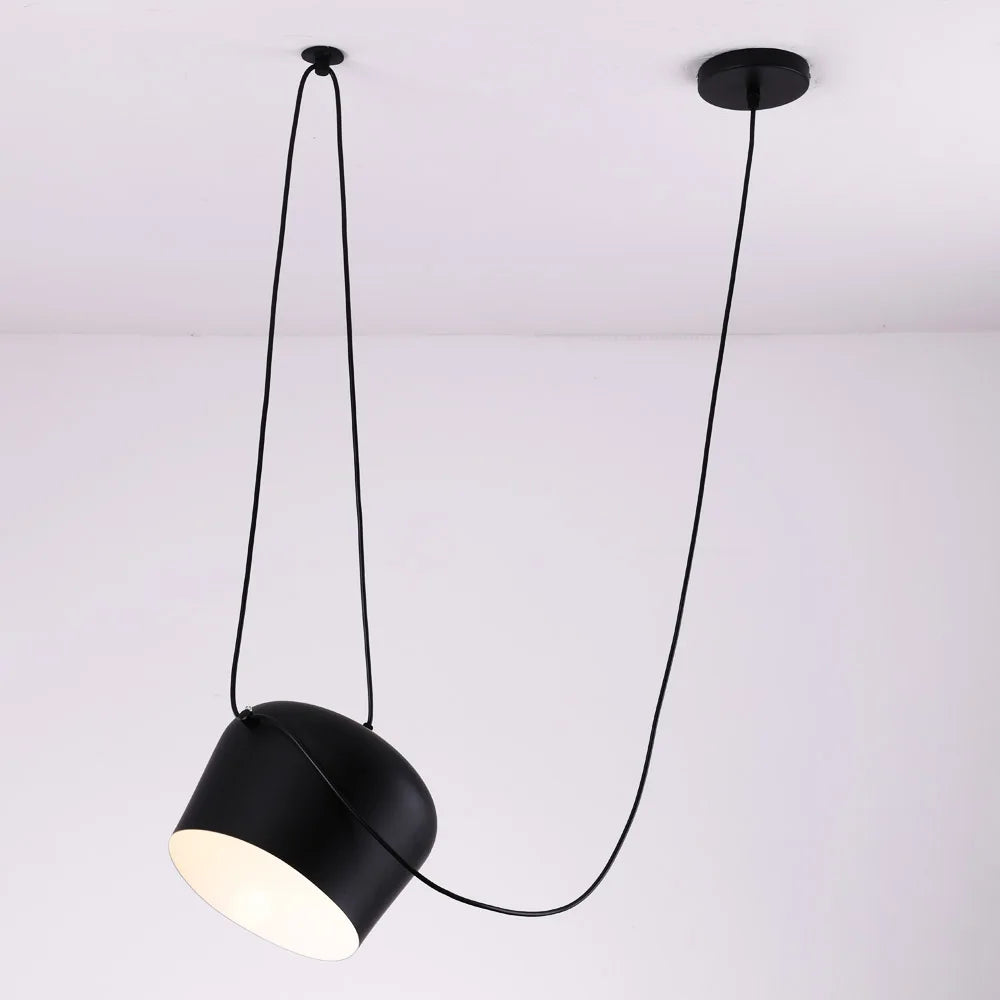 Afralia™ Modern Industrial Spider Pendant Lights for Kitchen - LED Drum Ceiling Lamp