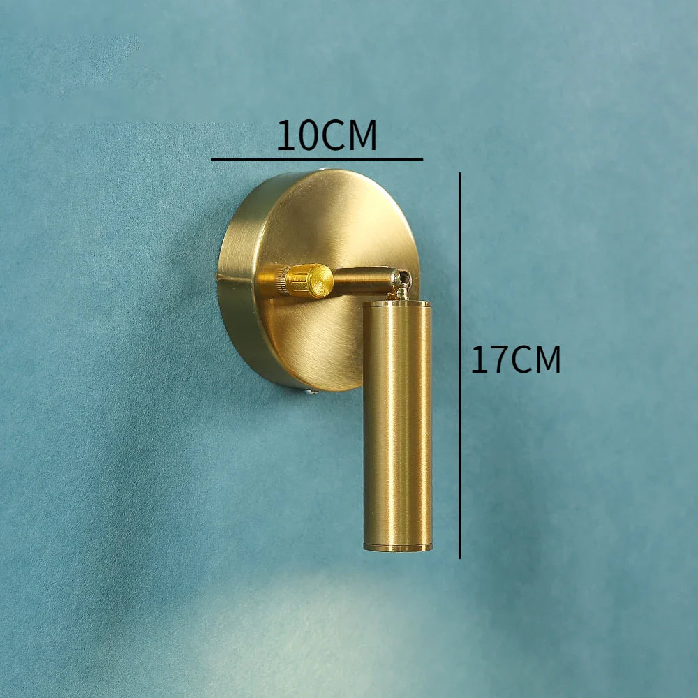 Afralia™ LED Wall Lamp: Modern Warm Light with Knob Switch for Living Room, Bedroom, Hotel