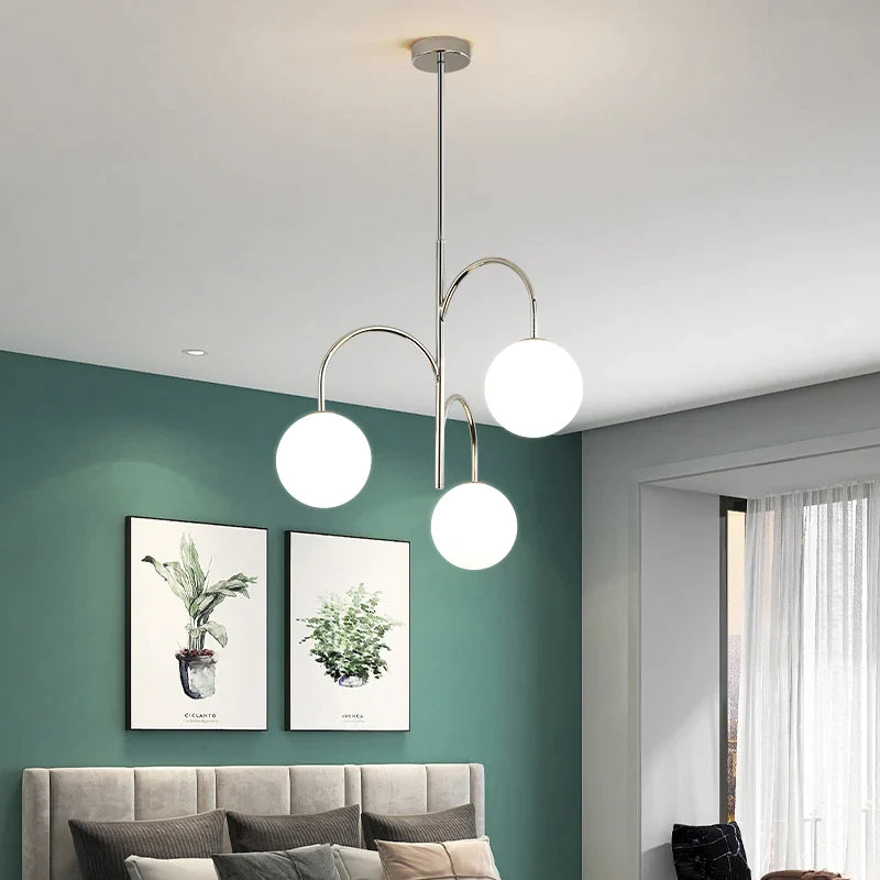 Afralia™ Retro Bauhaus Chandelier for Nordic Dining Room, Bedroom, Study - Antique French Style