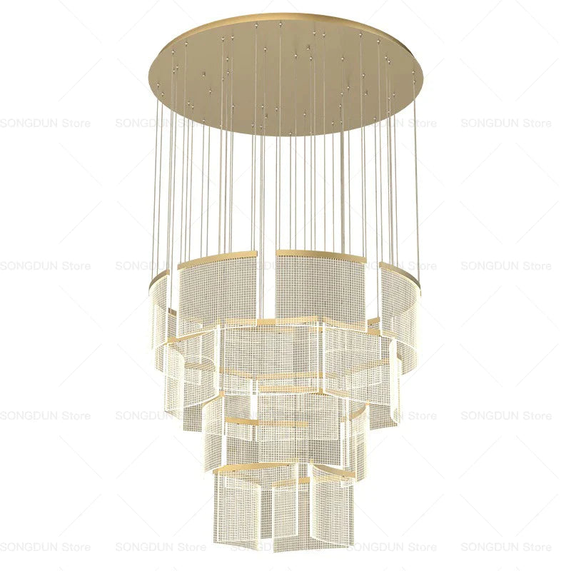 Afralia™ Modern Nordic Luxury Chandelier for Living Room and Restaurant