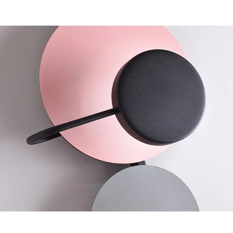 Afralia™ Colorful Circle LED Wall Lamp for Modern Bedroom Decor