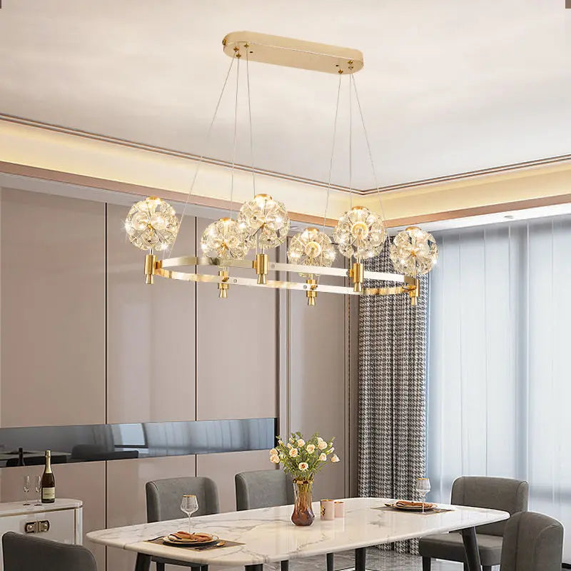 Afralia™ Crystal Chandelier: Dandelion Design for Luxe Living Room, Dining, or Master Bedroom