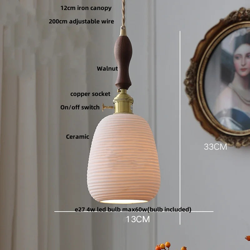 Afralia™ Ceramic Black LED Pendant Lights Modern Nordic Design Hanglampen