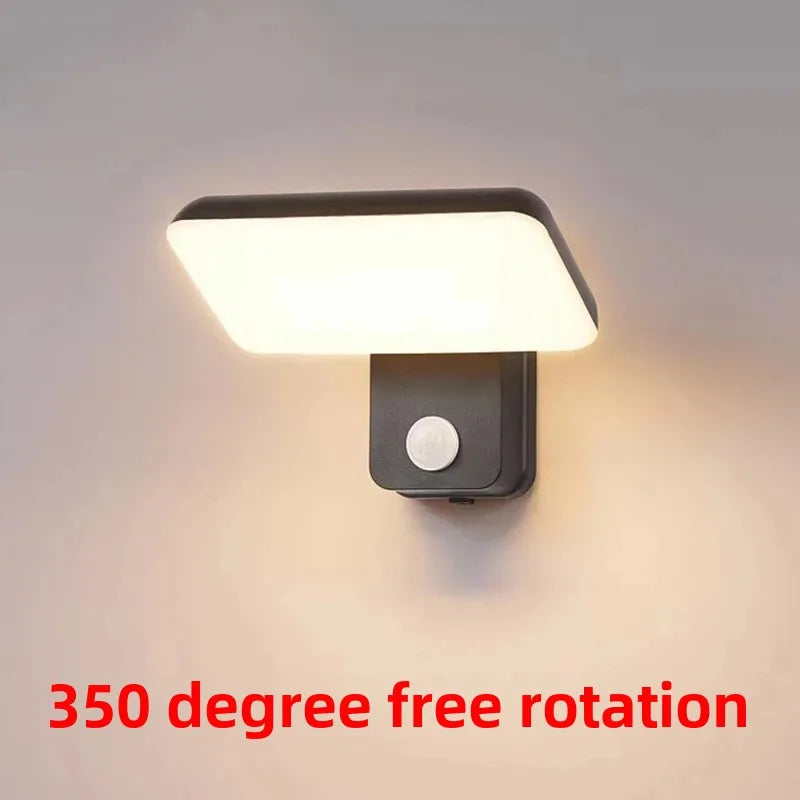 Afralia™ Modern Motion Sensor Porch Light - Waterproof Sconce for Exterior Wall, Balcony, Staircase