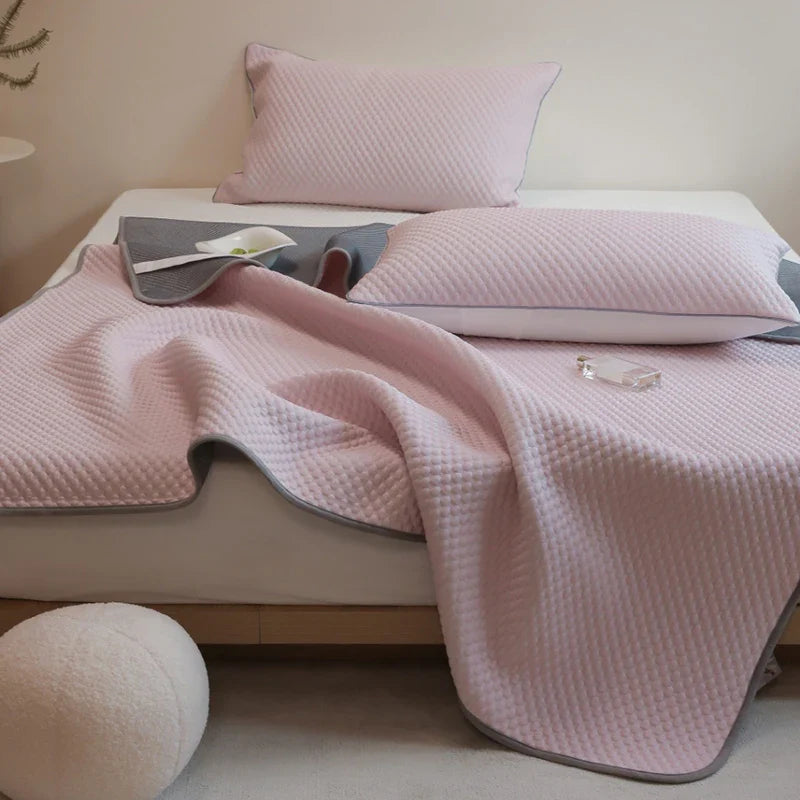 Afralia™ Ice Bean Cooling Mat & Pillowcase Set - Premium Bed Cooling Technology