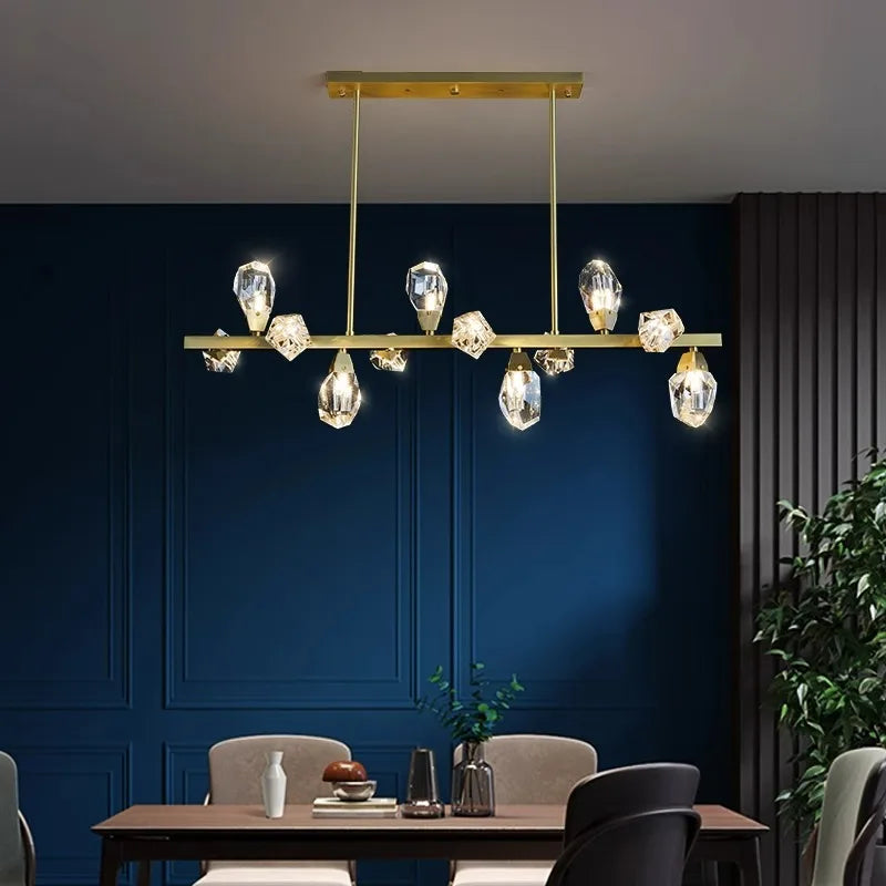 Afralia™ Crystal Luxury Chandelier Pendant Light for Living Room and Dining Room