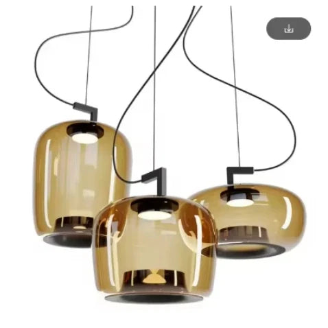 Afralia™ Brokis Double Glass Pendant Lamp for Home Decor & Hospitality Spaces