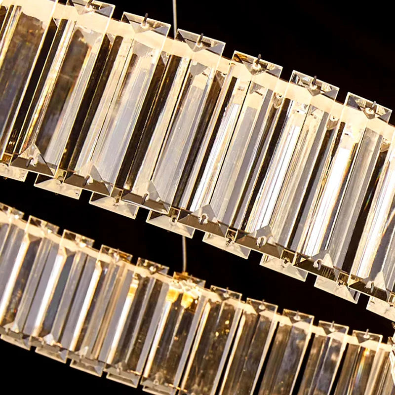 Afralia™ Crystal Chandelier: Modern Home & Dining Room Pendant Light, Interior Lighting