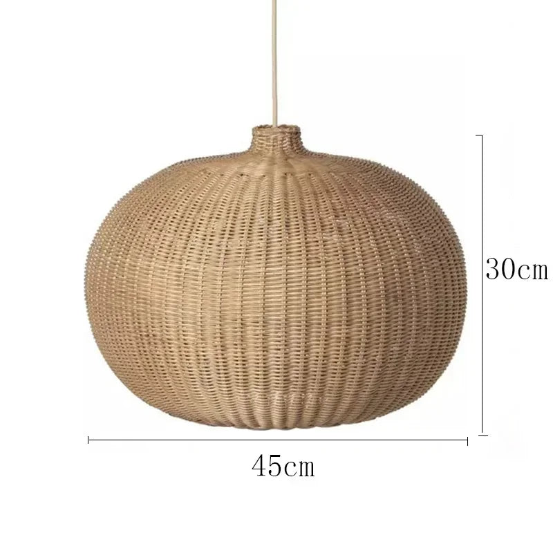 Afralia™ Rattan Pendant Light: Handmade Chinese Style Wicker Lamp for Dining Room & Cafe