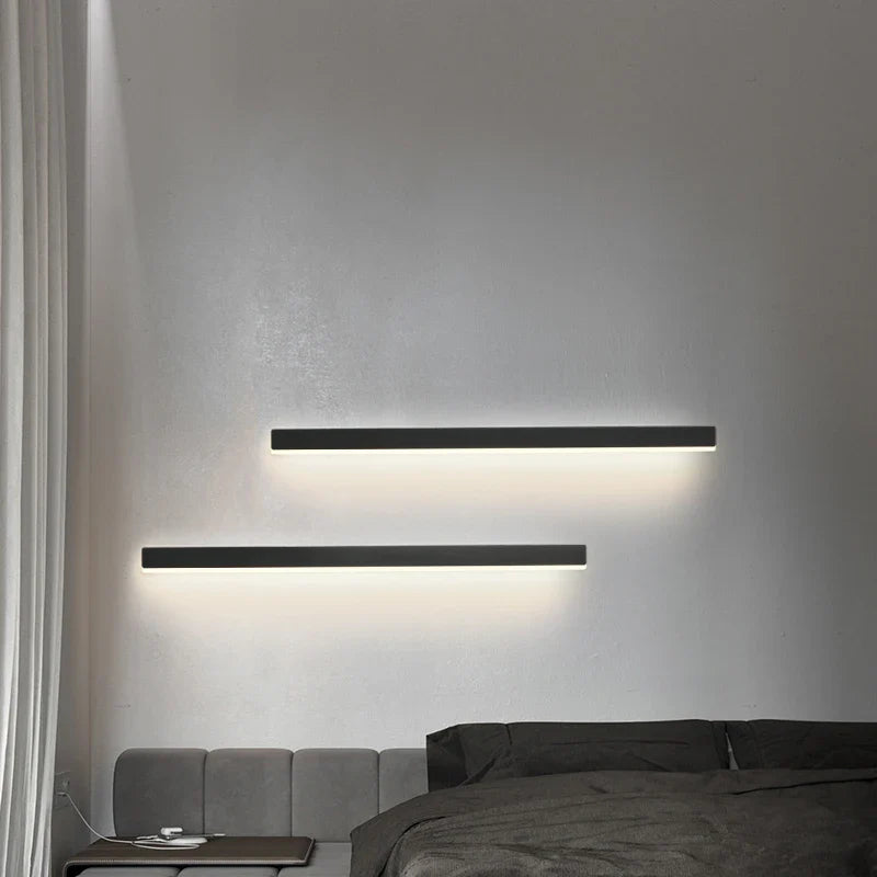 Afralia™ Modern LED Strip Wall Light for Home Indoor Decoration Lighting