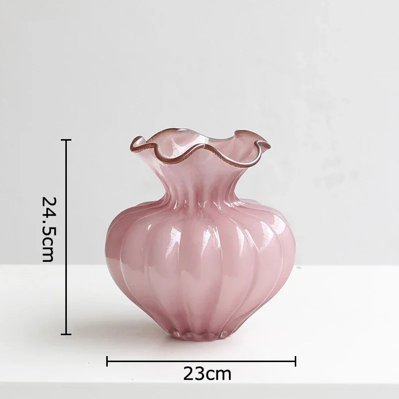 Afralia™ Floral Bud Glass Vase Hydroponics Plant Pot for Room Aesthetic Decor