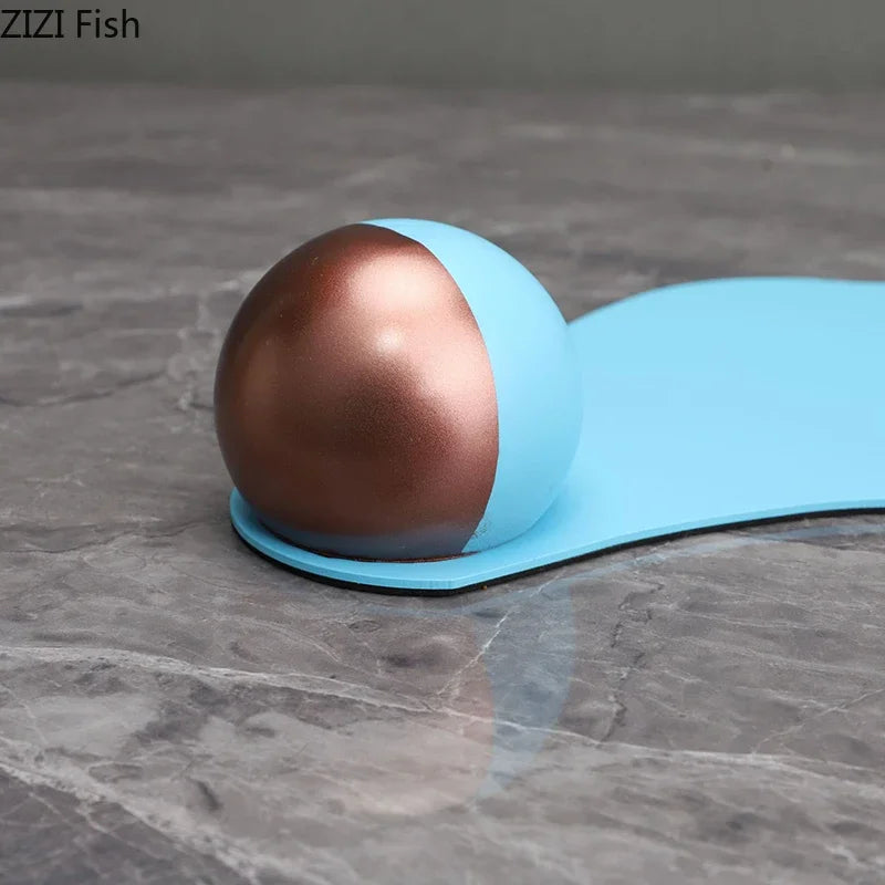 Afralia™ Blue Liquid Ornaments Abstract Crafts Desk Sculpture Room Decoration