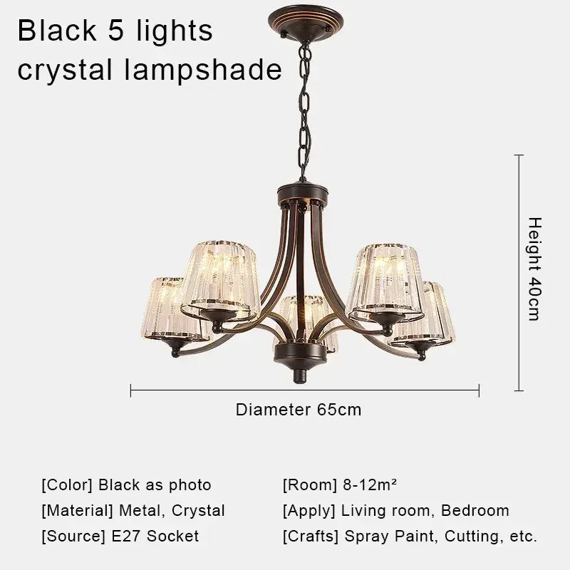 Afralia™ Crystal Chandelier Ceiling Lights for Modern Living Spaces