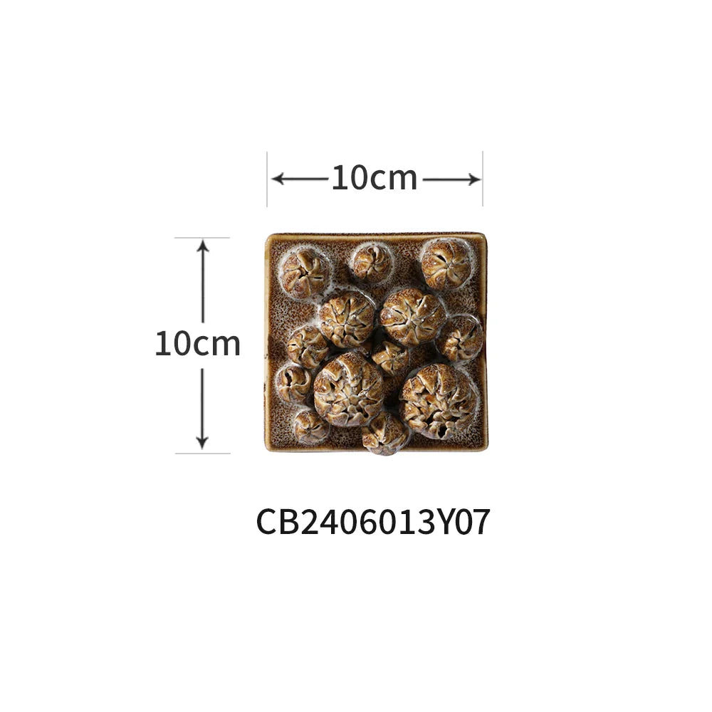 Afralia™ Bud Shape 3D Ceramic Wall Décor Pendant for Room Decoration