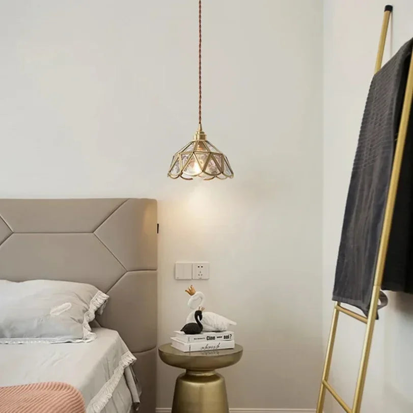 Afralia™ Glass Vintage Pendant Lights for Kitchen Restaurant Island Chandeliers