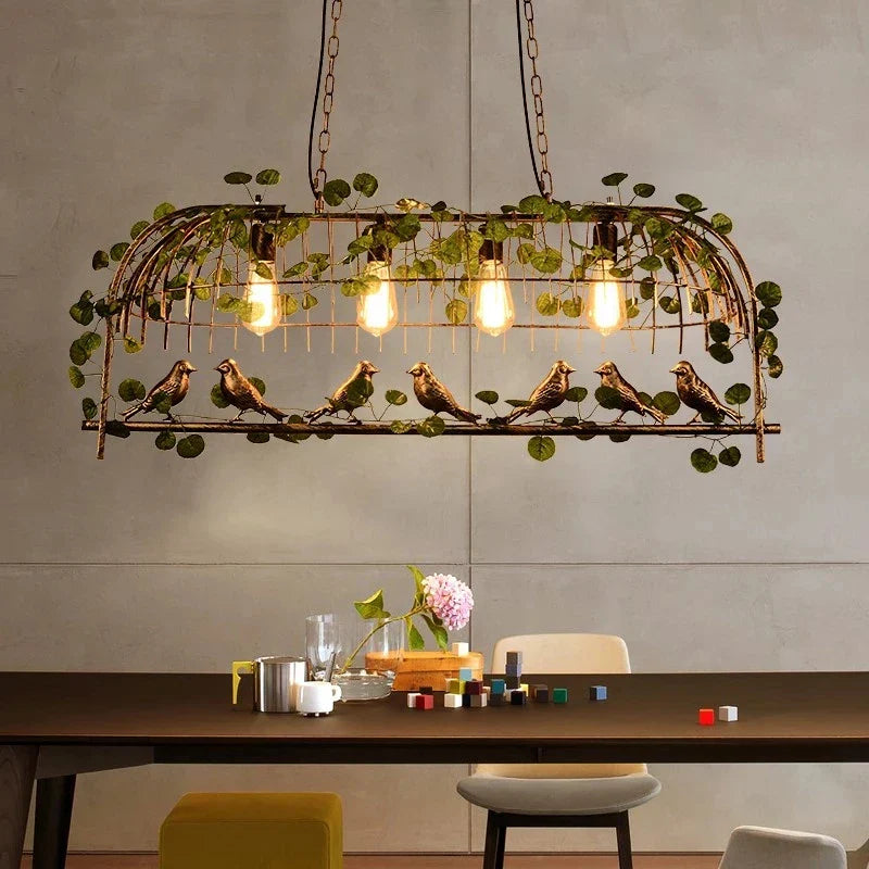 Afralia™ Birdcage Pendant Lights for Chic Decor - Garland Hanging Lamps