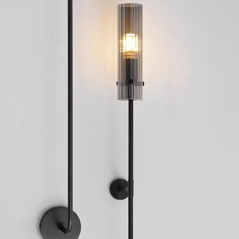 Afralia™ Minimalist Glass Wall Sconce for Dining Room, Stairs, Aisle