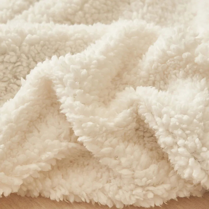 Afralia™ Winter 3D Carved Milk Velvet Blanket for Sofa - Soft Warm Nap Quilt