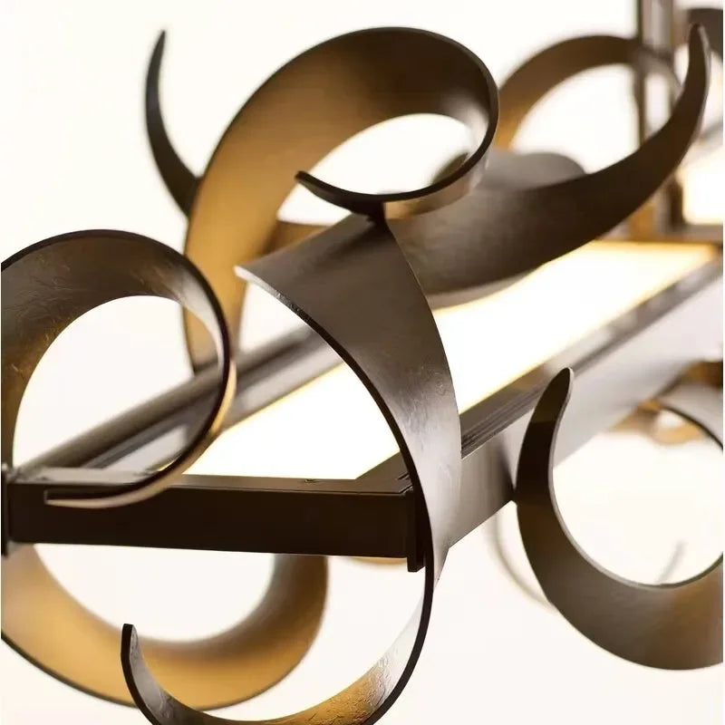 Afralia™ Luxury LED Island Chandelier - Modern Nordic Metal Pendant Light