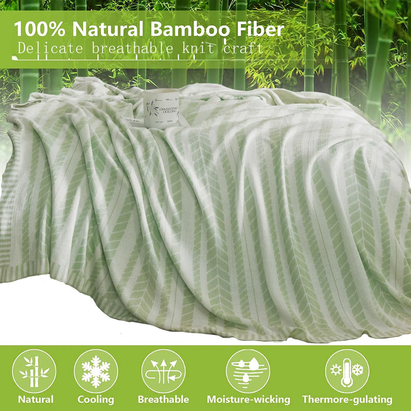 Afralia™ Bamboo Knitted Cooling Blanket