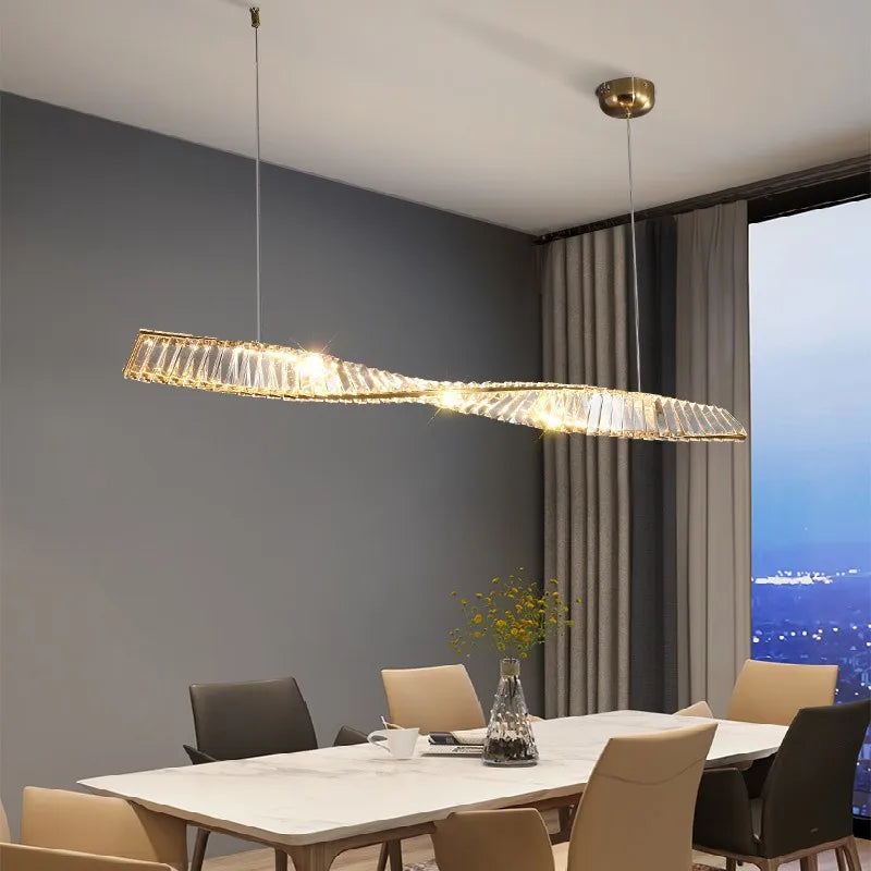 Afralia™ Crystal Chandelier: Modern Luxury for Dining Room and Bar