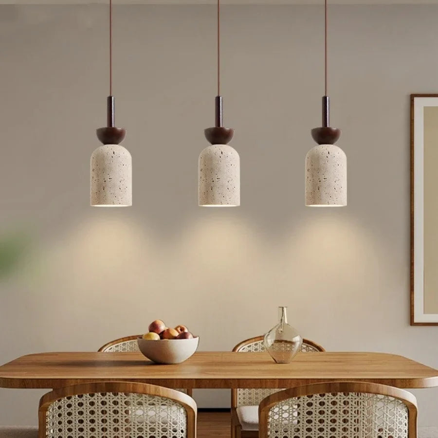 Afralia™ Modern Wood Wire LED Pendant Light Fixture for Indoor Bedroom Loft Bar