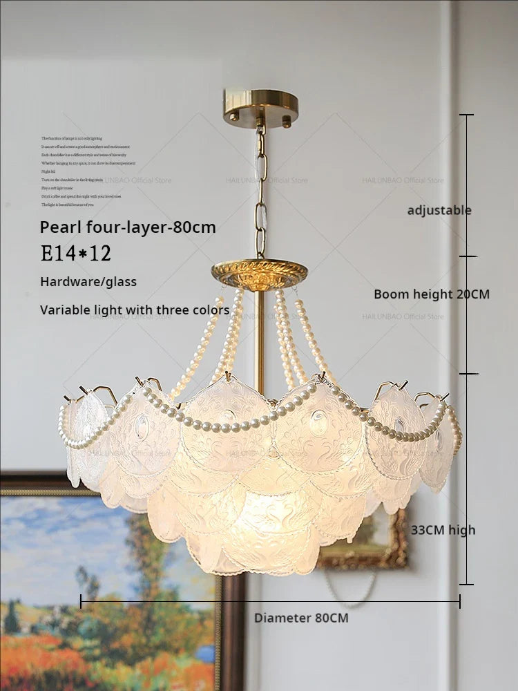 Afralia™ Crystal Chandelier: Modern Chic Pearl Light for Elegant Home Decor