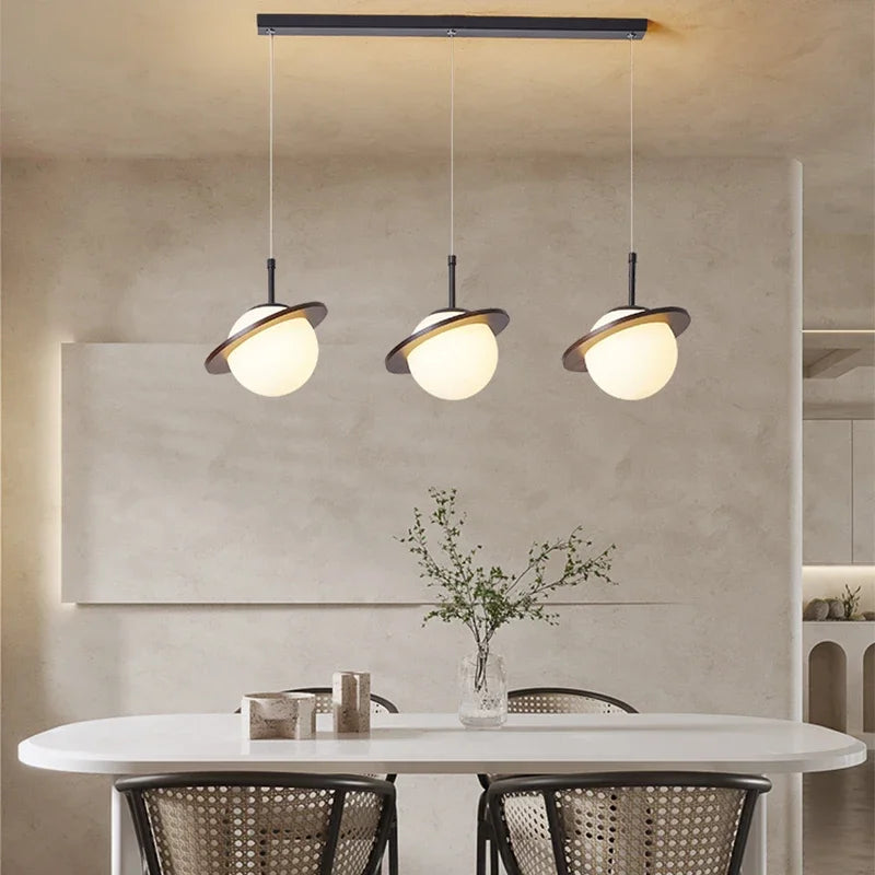 Afralia™ Modern Glass Ball LED Pendant Light: Elevate Your Living Space with Contemporary Elegance