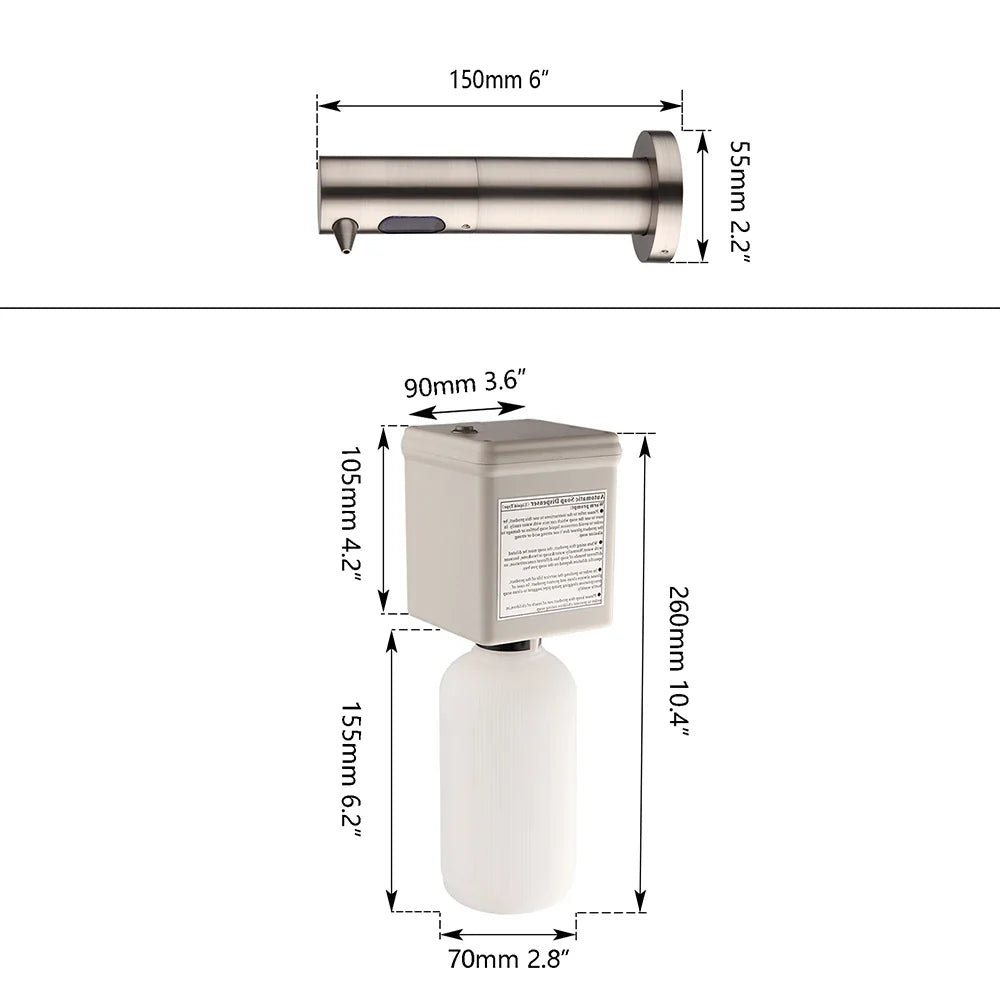 Afralia™ Soap Dispenser for Kitchen & Bathroom - Wall Mounted ABS Bottle