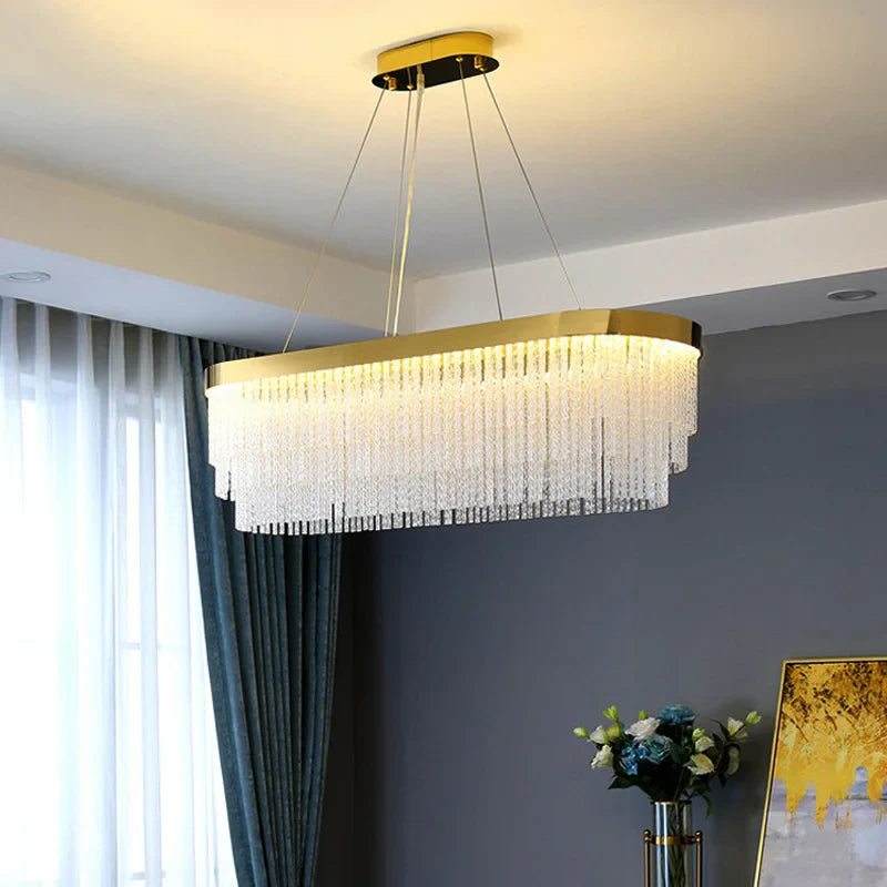 Afralia™ Crystal Modern Ceiling Chandelier Lights for Luxury Home Decorations