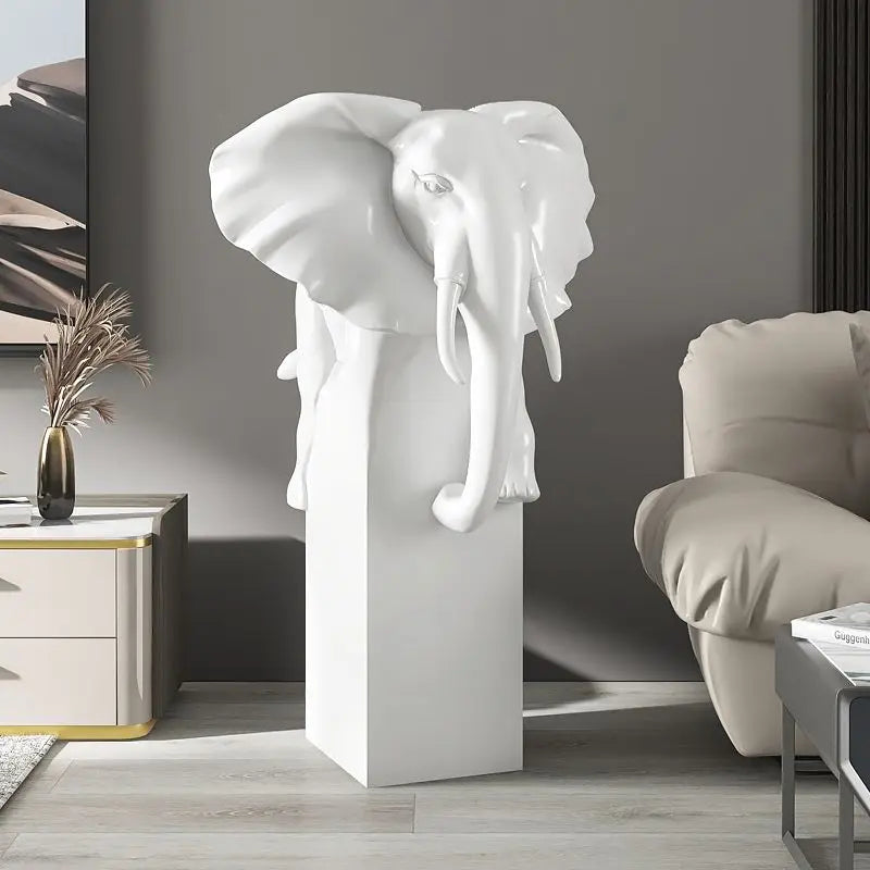 Afralia™ Elephant Ornaments: Light Luxury Living Room Decor for Home & Office