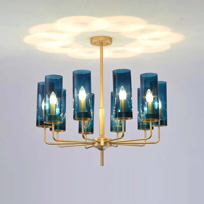 Afralia™ Glass Chandelier: Elegant Nordic Design Hanging Lamp for Kitchen Island, Restaurant, and Home